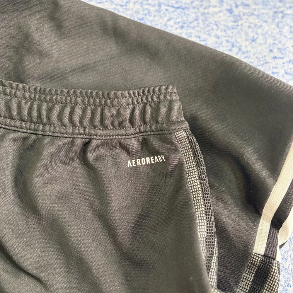 Adidas Mens Tiro Track Pants Black Primegreen 3-Stripe Athletic Joggers 2XL EUC